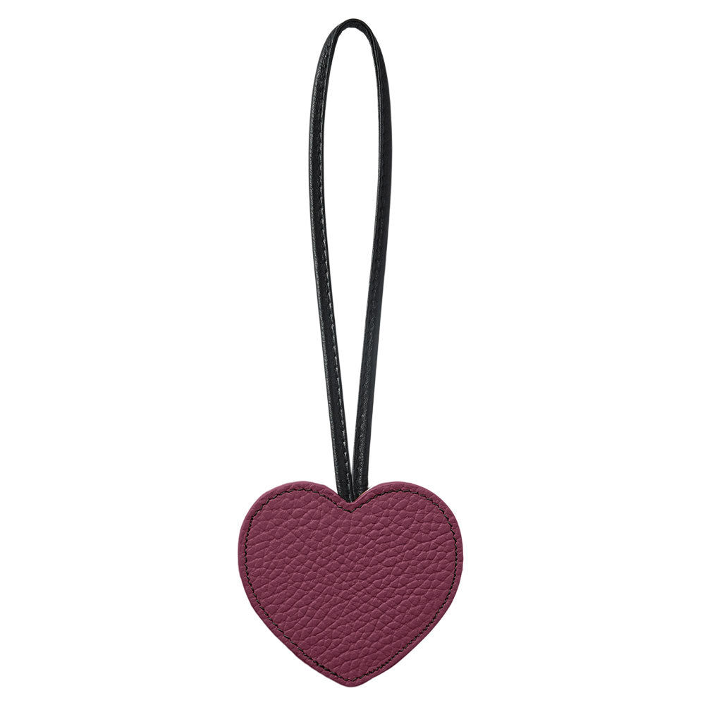 Accessoire cuir véritable 32 couleurs cuir italien grainé porte-clés miroir cœur