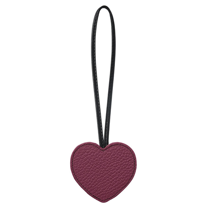 Accessoire cuir véritable 32 couleurs cuir italien grainé porte-clés miroir cœur
