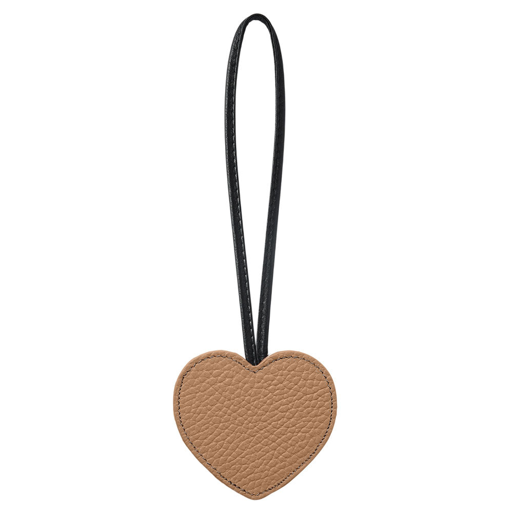 Accessoire cuir véritable 32 couleurs cuir italien grainé porte-clés miroir cœur