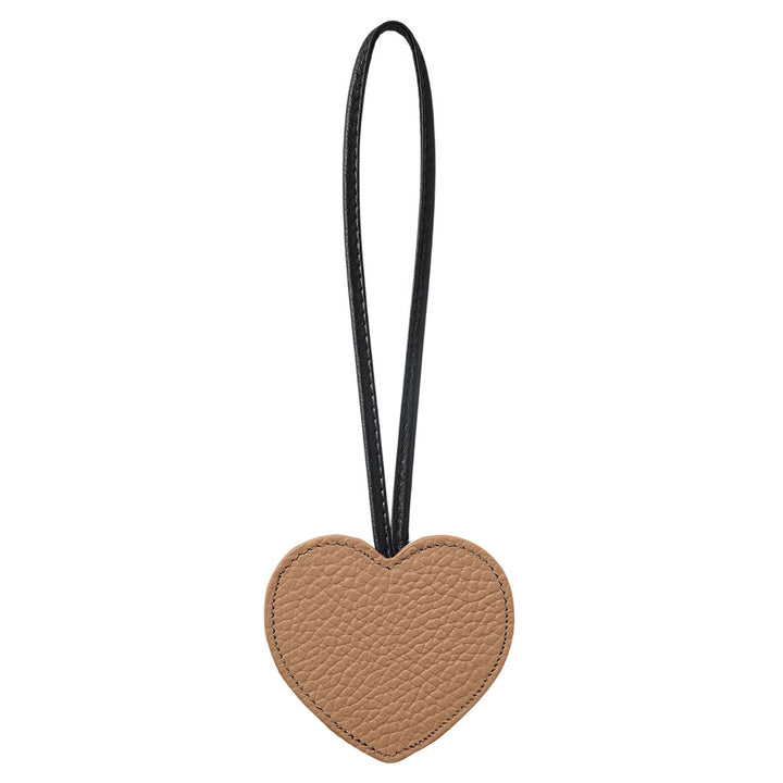 Accessoire cuir véritable 32 couleurs cuir italien grainé porte-clés miroir cœur