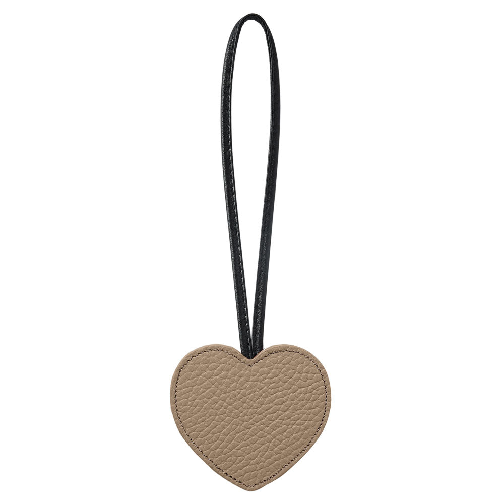 Accessoire cuir véritable 32 couleurs cuir italien grainé porte-clés miroir cœur