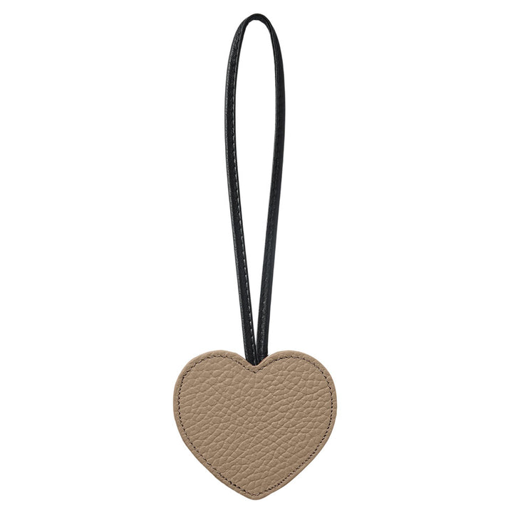 Accessoire cuir véritable 32 couleurs cuir italien grainé porte-clés miroir cœur