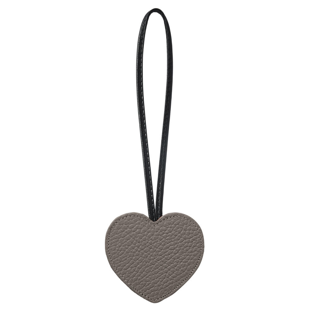 Accessoire cuir véritable 32 couleurs cuir italien grainé porte-clés miroir cœur