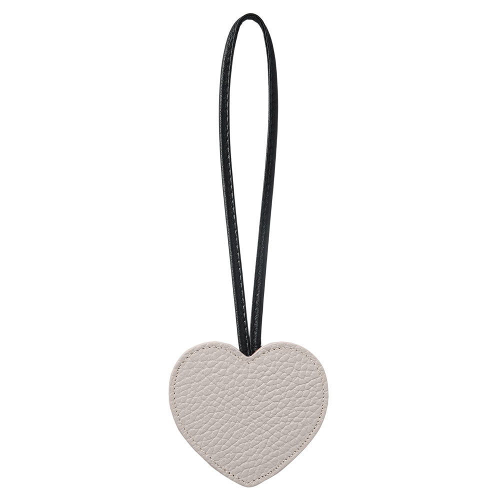 Accessoire cuir véritable 32 couleurs cuir italien grainé porte-clés miroir cœur