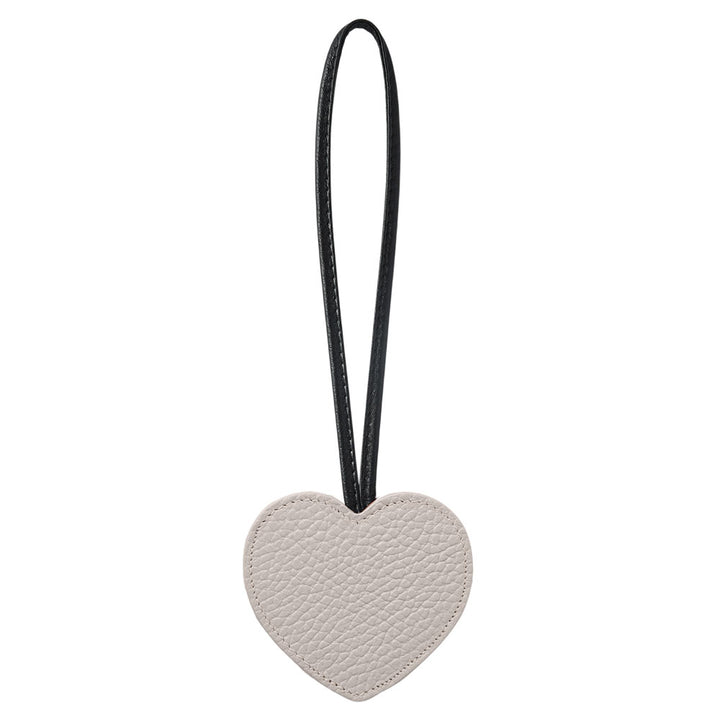 Accessoire cuir véritable 32 couleurs cuir italien grainé porte-clés miroir cœur