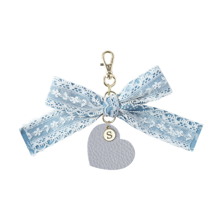 Accessoire cuir véritable cuir italien grainé cœur breloque talon