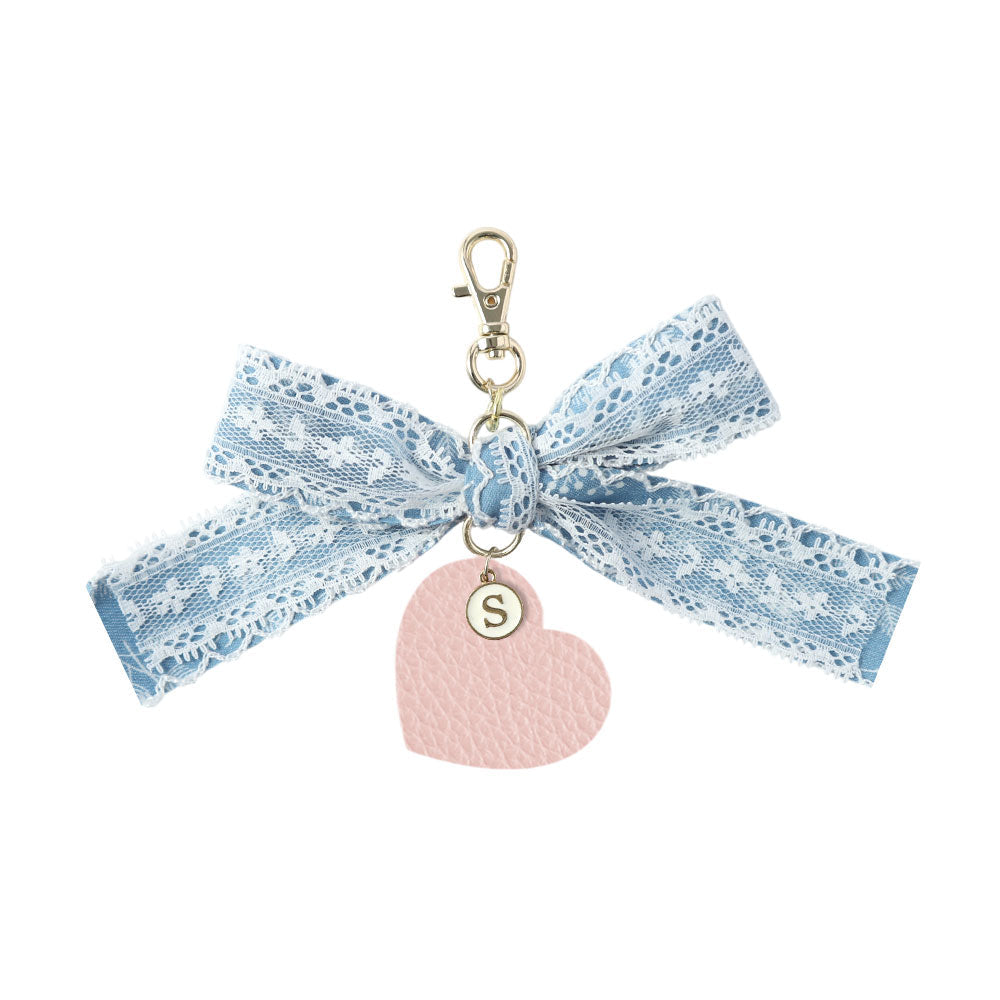 Accessoire cuir véritable cuir italien grainé cœur breloque talon