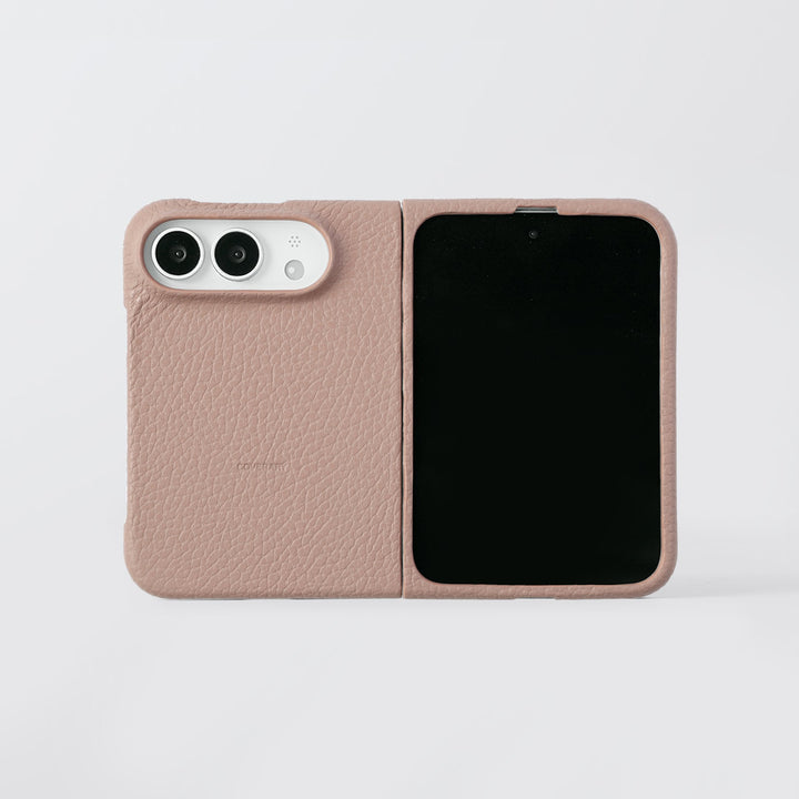 Genuine leather iPhone Duo case, MagSafe compatible, 32 colors, Italian shrink leather