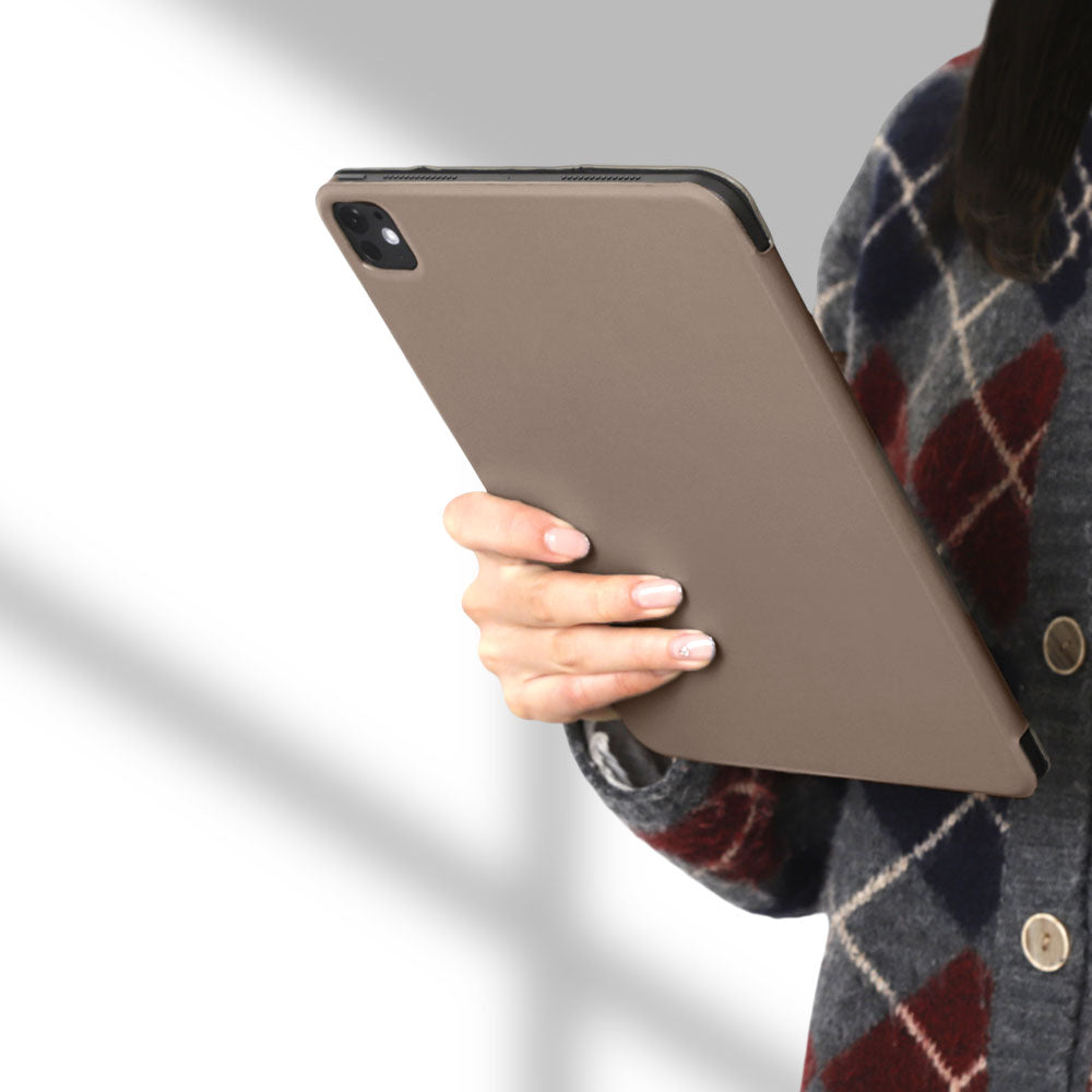 Cuir véritable cuir lisse italien Fonction support Étui iPad