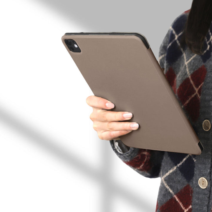 Cuir véritable cuir lisse italien Fonction support Étui iPad