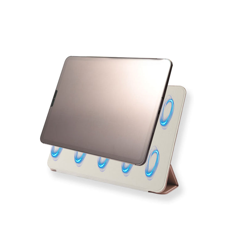 Cuir véritable cuir lisse italien Fonction support Étui iPad