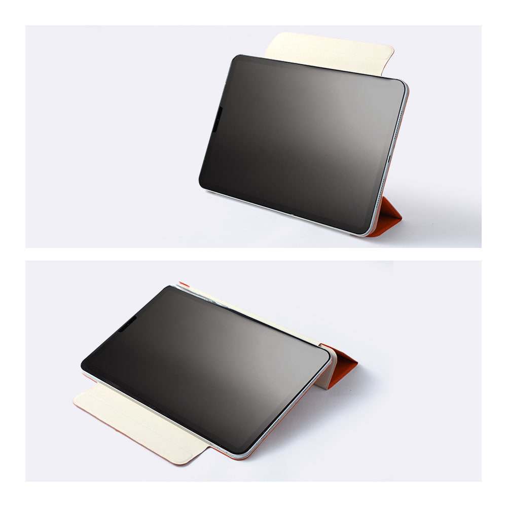 本革 フランス製レザー ヴォー・エプソン スタンド機能 iPadケース