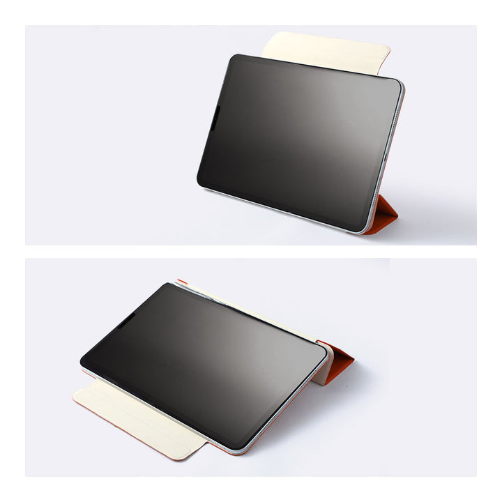 本革 フランス製レザー ヴォー・エプソン スタンド機能 iPadケース