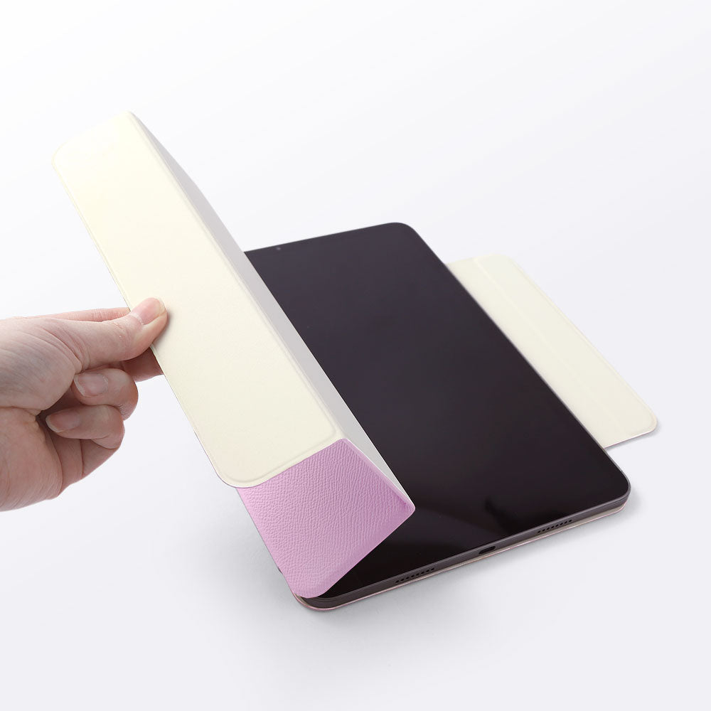 本革 フランス製レザー ヴォー・エプソン スタンド機能 iPadケース