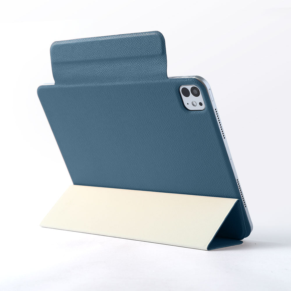 本革 フランス製レザー ヴォー・エプソン スタンド機能 iPadケース