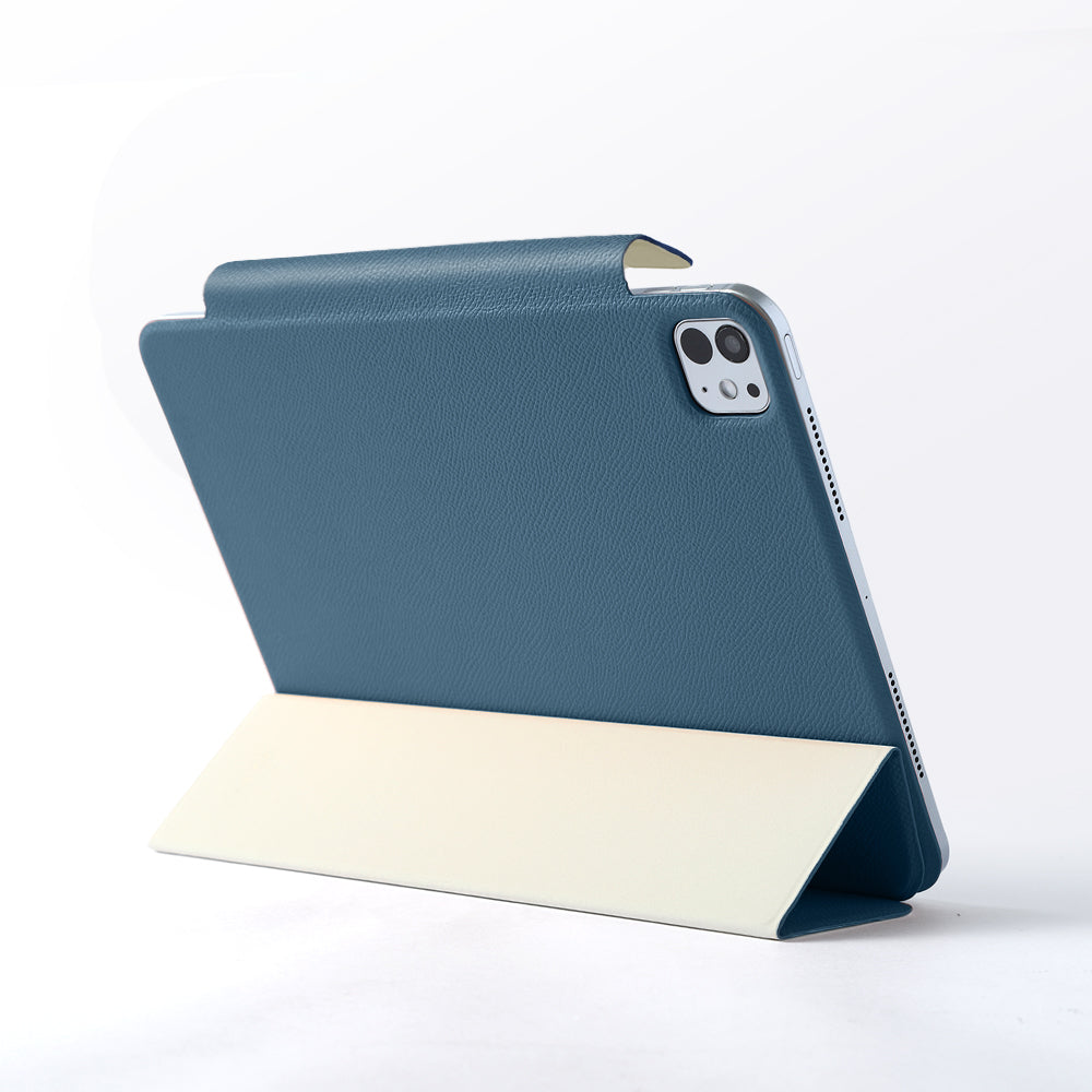 本革 フランス製レザー ヴォー・エプソン スタンド機能 iPadケース