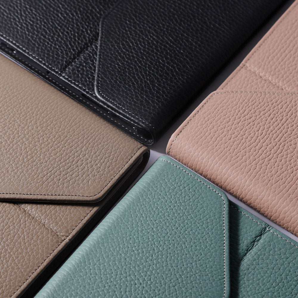 本革 イタリアンシュリンクレザー 三つ折り スタンド機能 iPadケース