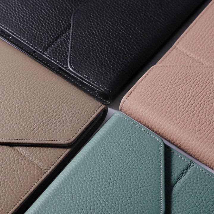 本革 イタリアンシュリンクレザー 三つ折り スタンド機能 iPadケース