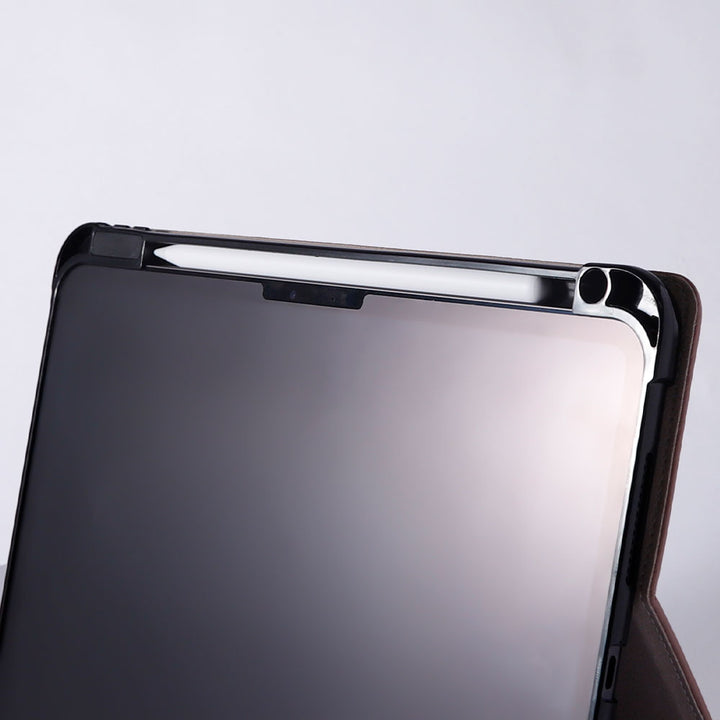 本革 イタリアンシュリンクレザー 三つ折り スタンド機能 iPadケース