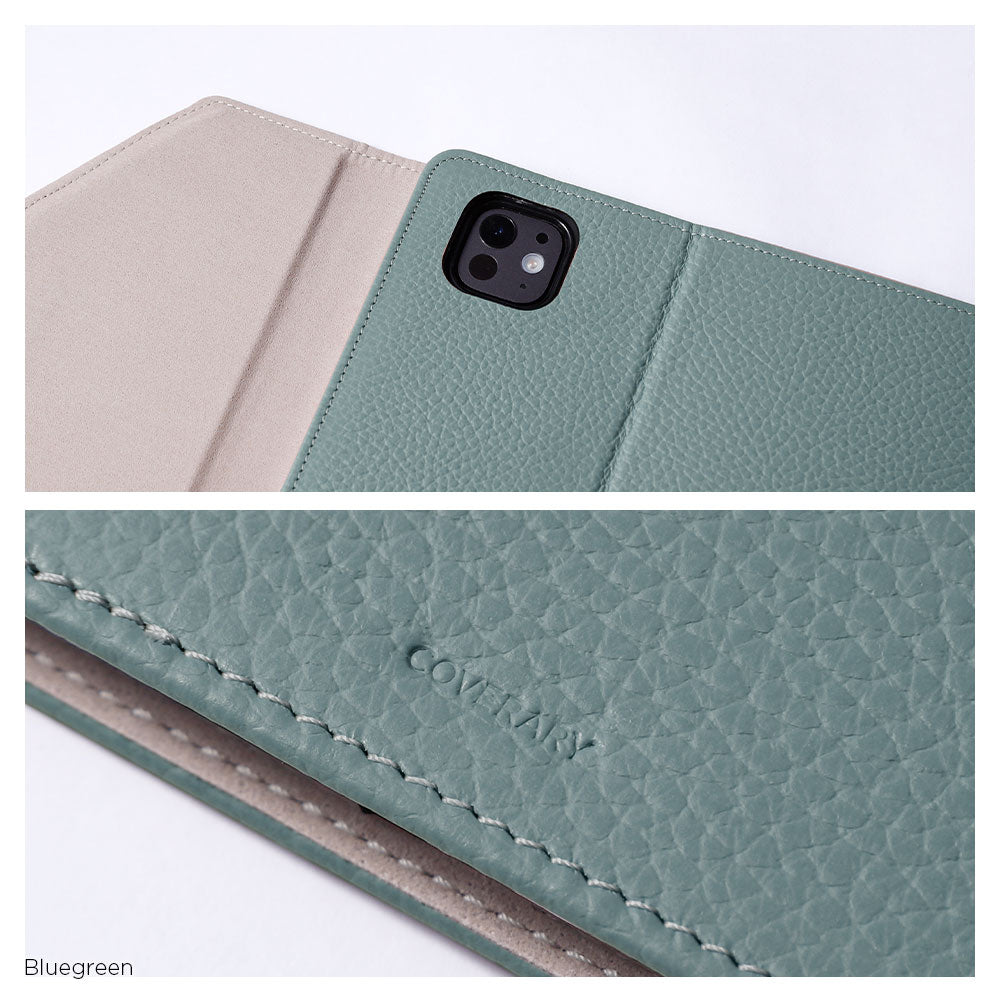 本革 イタリアンシュリンクレザー 三つ折り スタンド機能 iPadケース