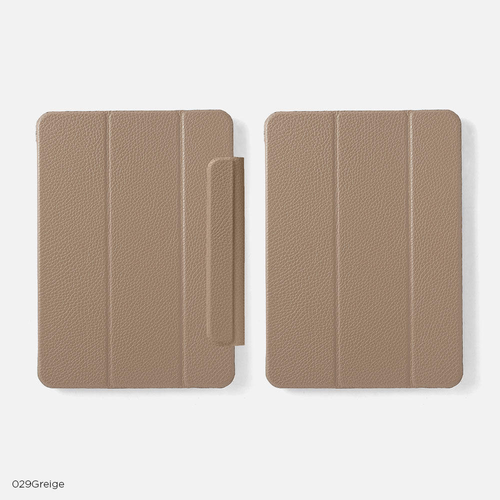 本革 32色 イタリアンシュリンクレザー スタンド機能 iPadケース