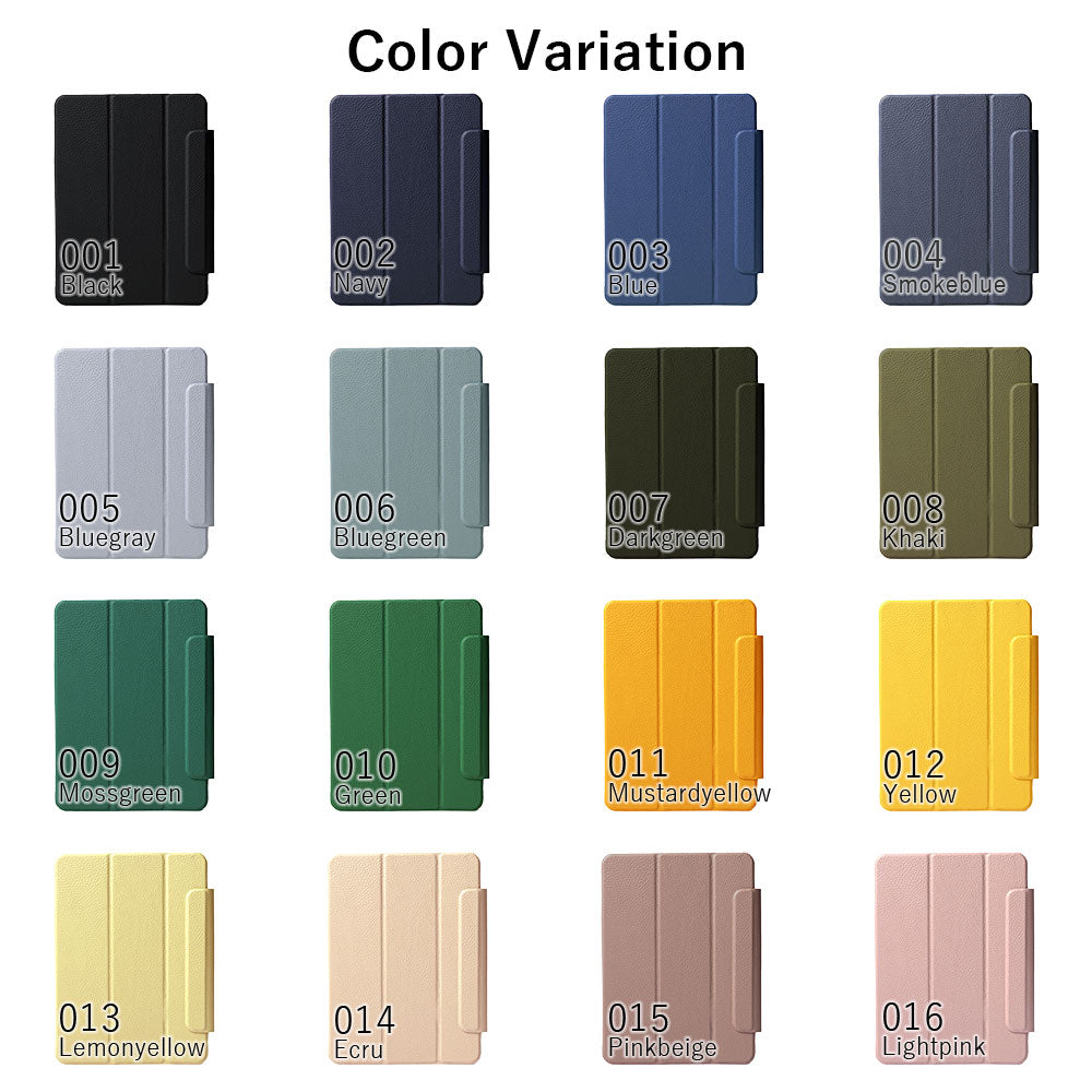 本革 32色 イタリアンシュリンクレザー スタンド機能 iPadケース