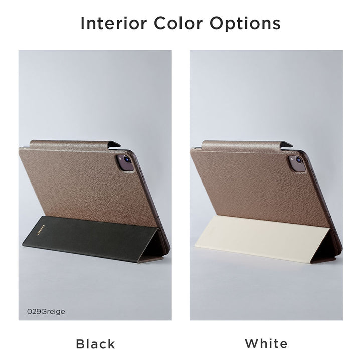 本革 32色 イタリアンシュリンクレザー スタンド機能 iPadケース