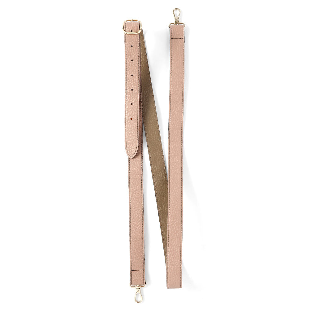 Étui iPad en cuir italien grainé bicolore 32 couleurs avec large sangle d&
