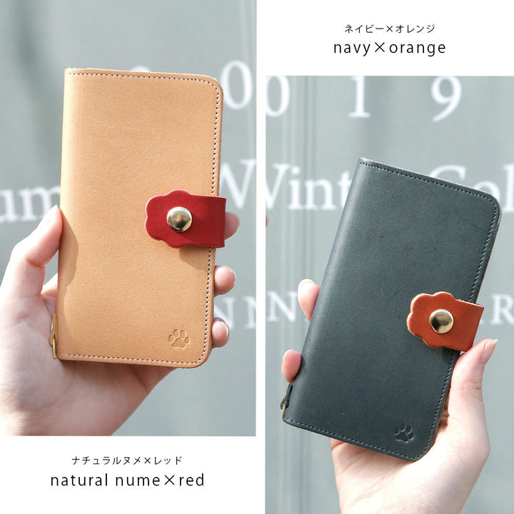 Genuine leather Italian leather card storage cat belt notebook-style case (with belt) Google Pixel series