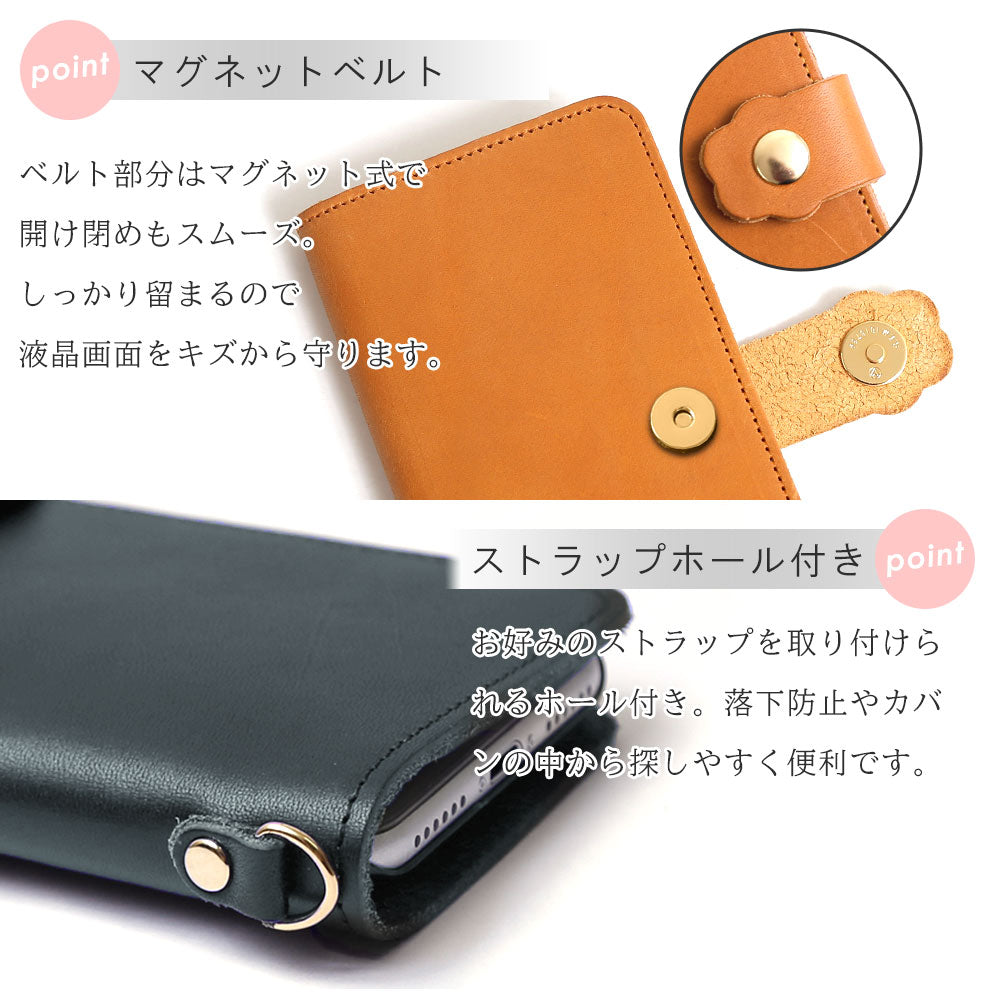Genuine leather Italian leather card storage cat belt notebook-style case (with belt) Google Pixel series