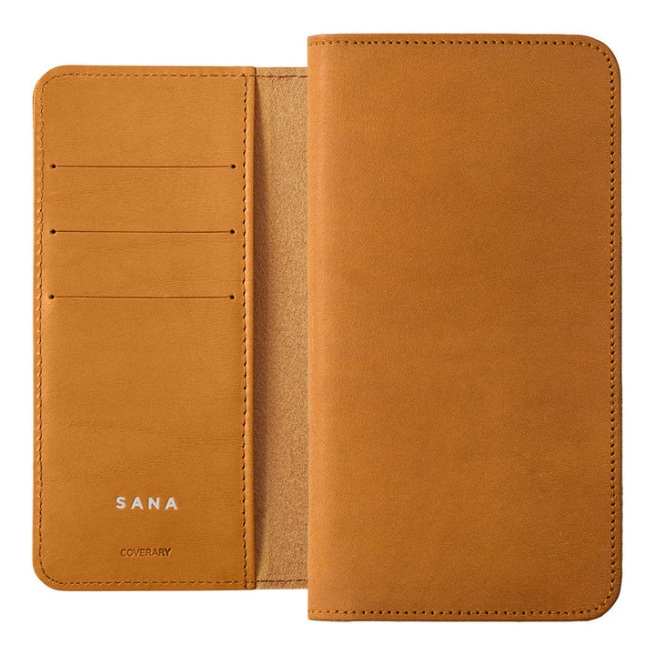 Genuine Leather Italian Leather Card Storage Personalized Engraving (Color Foil Stamping) Notebook-style Case Xperia Series