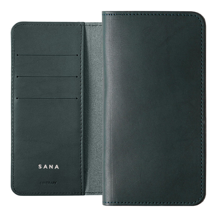 Genuine Leather Italian Leather Card Storage Personalized Engraving (Color Foil Stamping) Notebook-style Case AQUOS Series