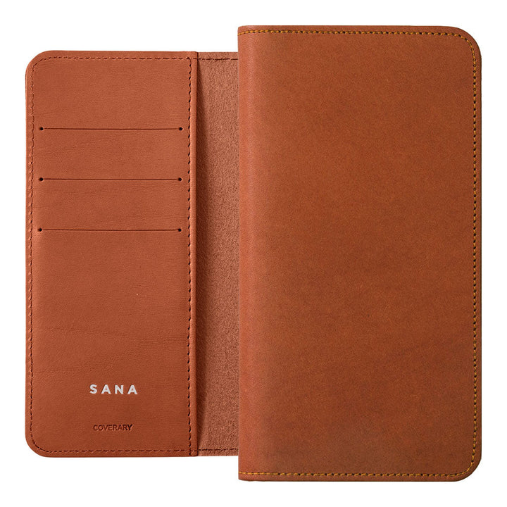 Genuine Leather Italian Leather Card Storage Personalized Engraving (Color Foil Stamping) Notebook-style Case Xperia Series
