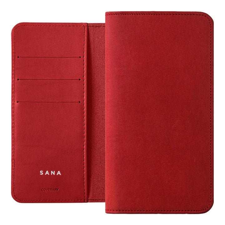 Genuine Leather Italian Leather Card Storage Personalized Engraving (Color Foil Stamping) Notebook-style Case Xperia Series