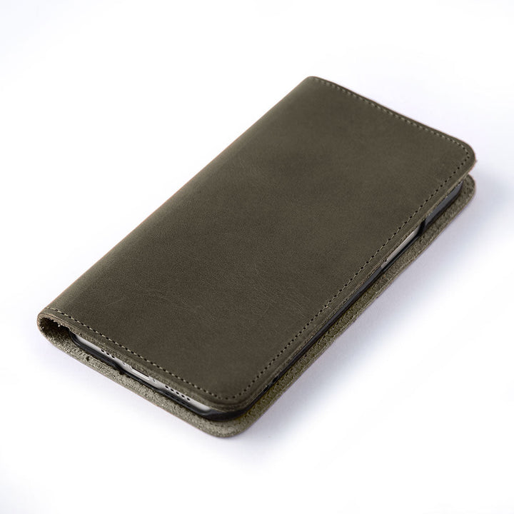 Genuine Leather Italian Leather Card Storage Personalized Engraving (Color Foil Stamping) Notebook-style Case Galaxy Series