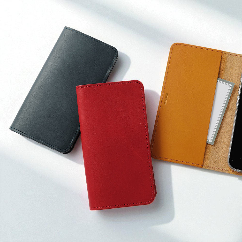 Cuir véritable Étui en cuir italien pour carnet