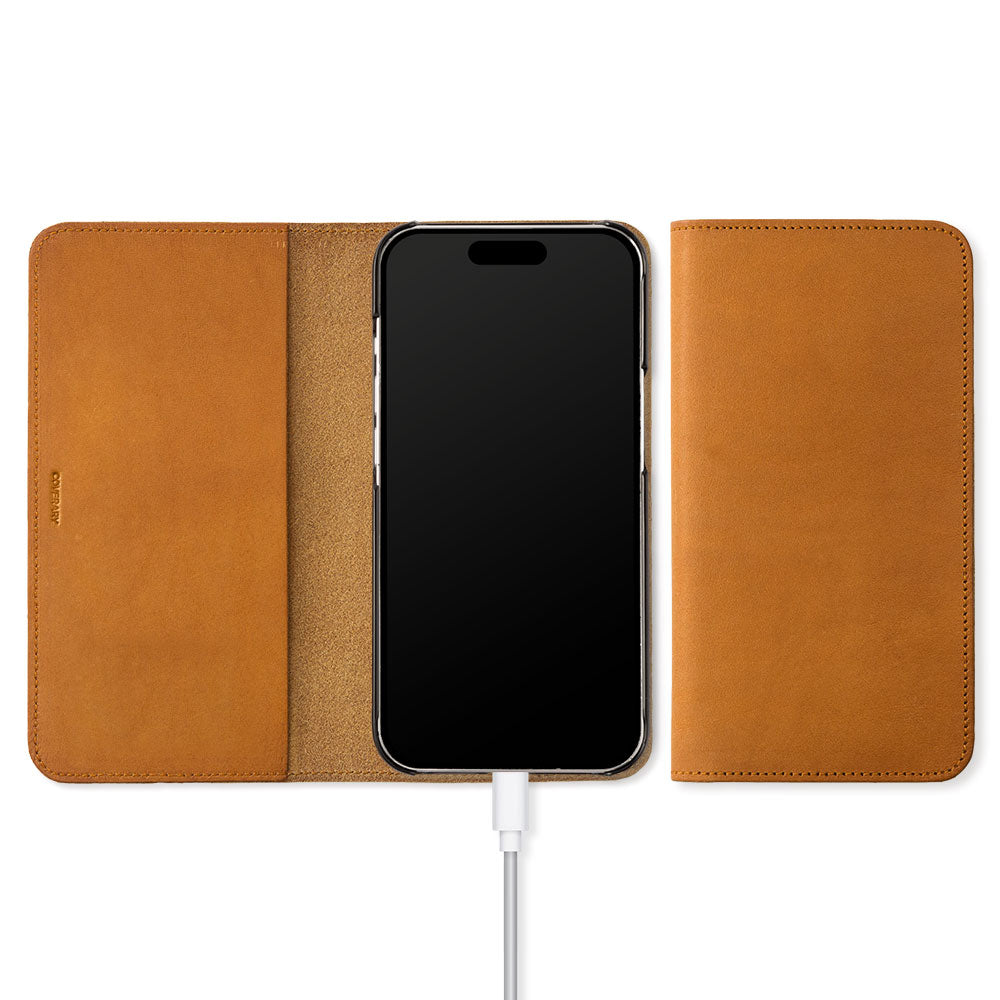 Cuir véritable Étui en cuir italien pour carnet