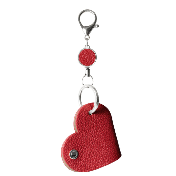 Accessories Genuine Leather 32 Colors Italian Shrink Leather Heart Key Charm