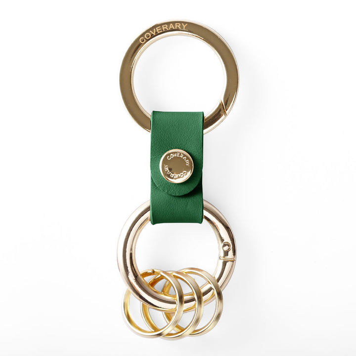 アクセサリー 本革 イタリアンスムースレザー ダブルカラビナ付きキーリング