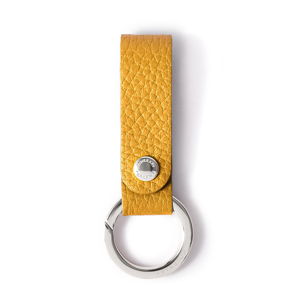 アクセサリー 本革 32色 イタリアンシュリンクレザー カラビナ付きループホルダー