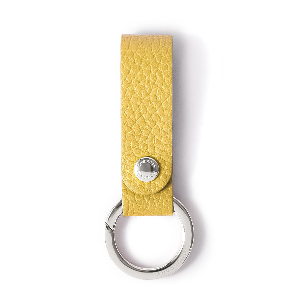 アクセサリー 本革 32色 イタリアンシュリンクレザー カラビナ付きループホルダー