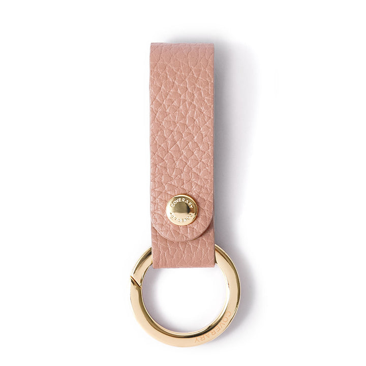 アクセサリー 本革 32色 イタリアンシュリンクレザー カラビナ付きループホルダー