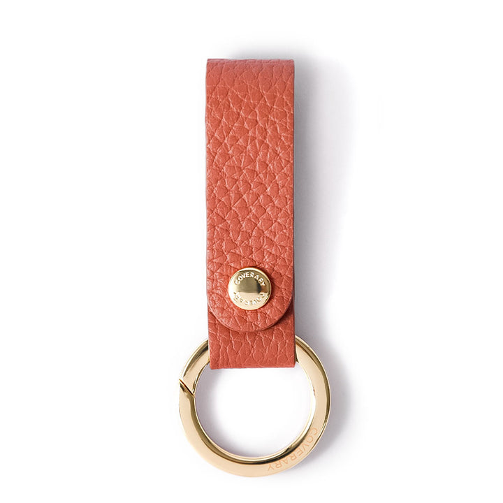 アクセサリー 本革 32色 イタリアンシュリンクレザー カラビナ付きループホルダー