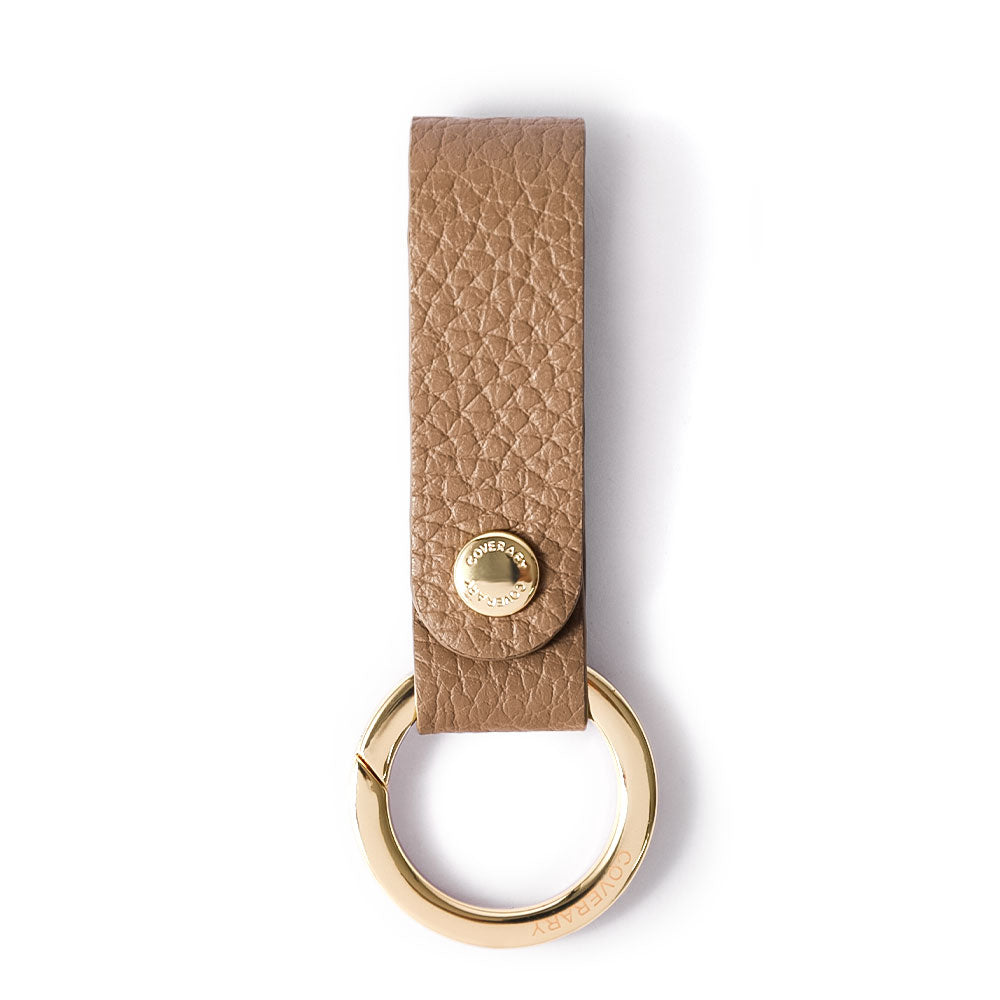 アクセサリー 本革 32色 イタリアンシュリンクレザー カラビナ付きループホルダー