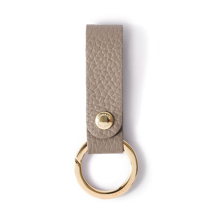 アクセサリー 本革 32色 イタリアンシュリンクレザー カラビナ付きループホルダー