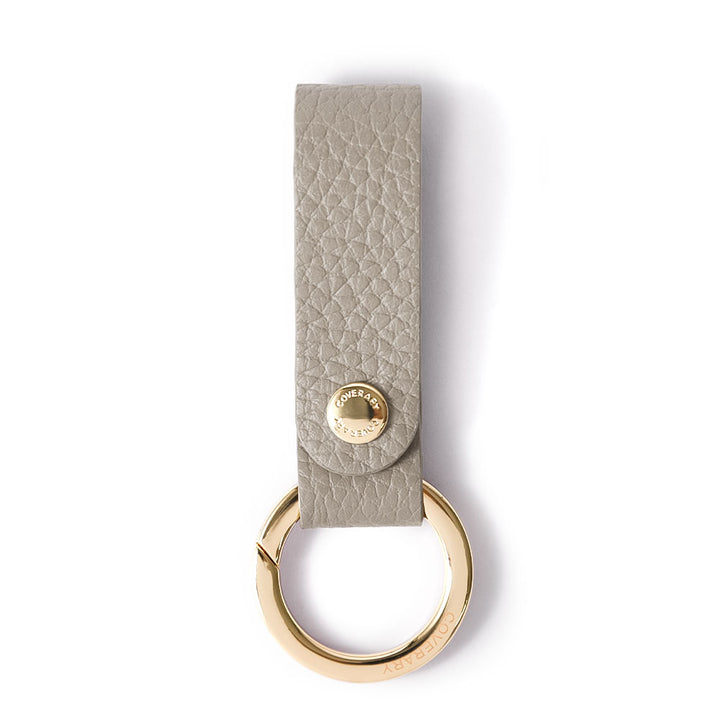 アクセサリー 本革 32色 イタリアンシュリンクレザー カラビナ付きループホルダー