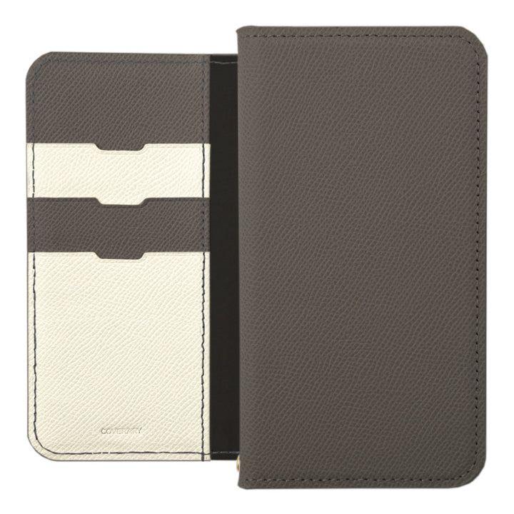 本革 カード収納 バイカラー スタンド機能 手帳型ケース