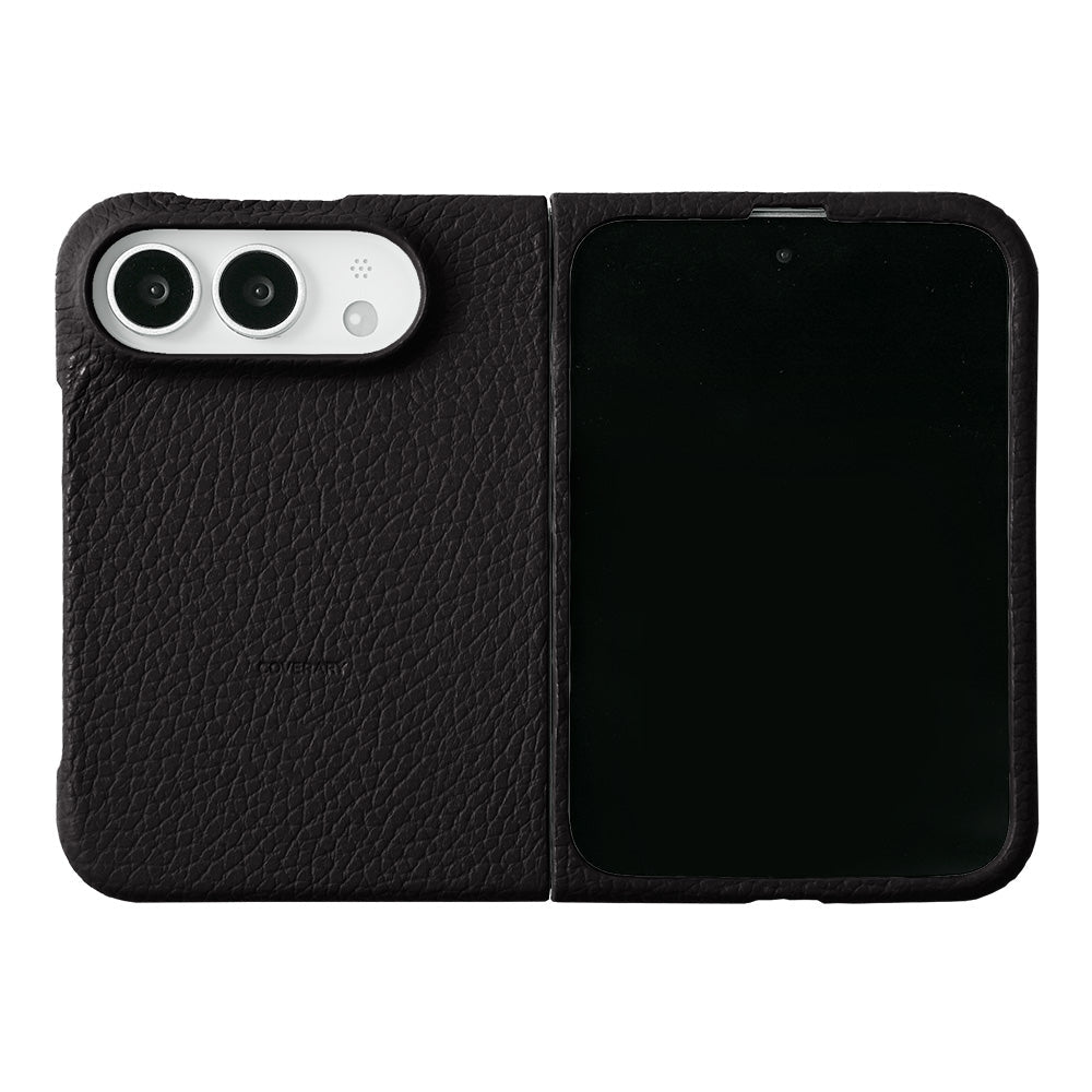 Genuine leather iPhone Duo case, MagSafe compatible, 32 colors, Italian shrink leather