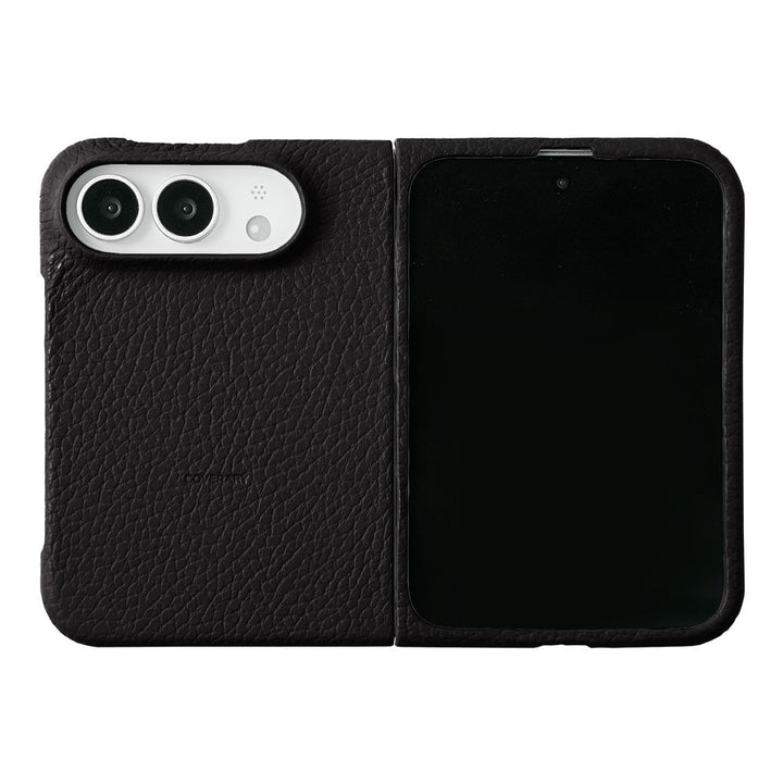 Genuine leather iPhone Duo case, MagSafe compatible, 32 colors, Italian shrink leather