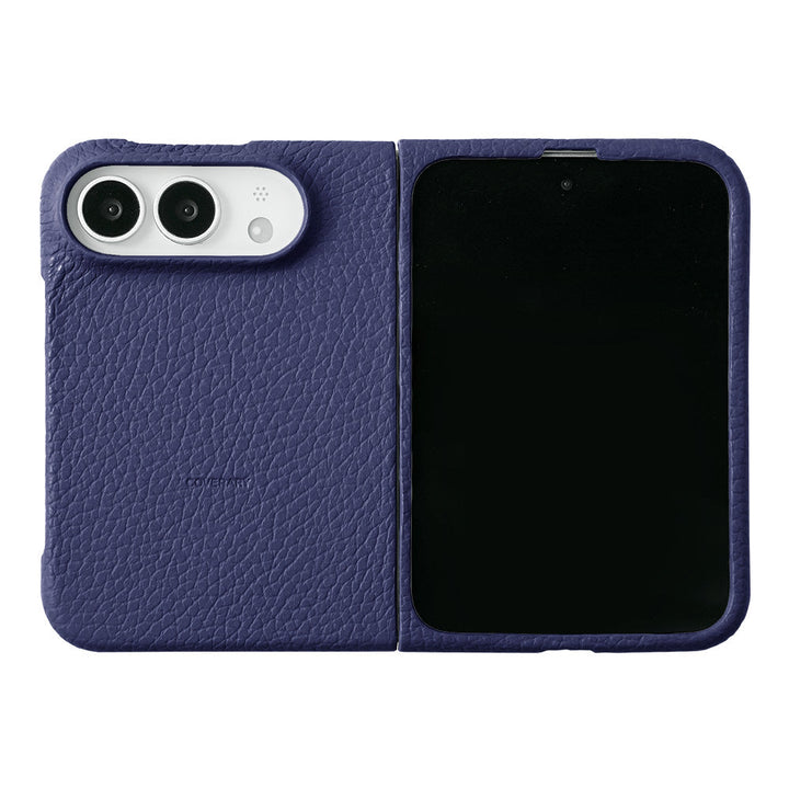 Genuine leather iPhone Duo case, MagSafe compatible, 32 colors, Italian shrink leather